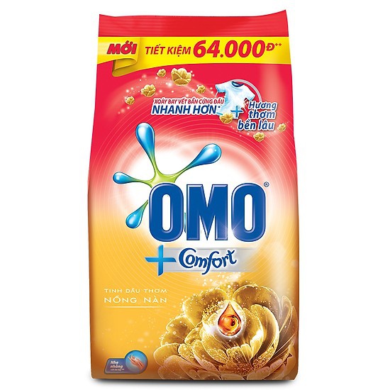 OMOiKOMANDY  5個 BỘT GIẶT OMO COMFORT TINH DẦU THƠM 5.5KG – LanChi Mart